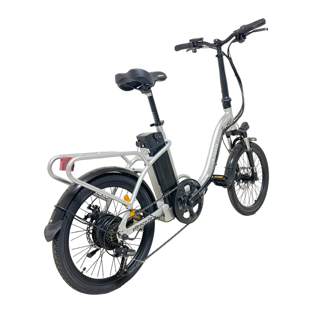 Электровелосипед Volteco FLEX серебристый 4